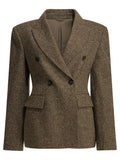 Brunello Cucinelli Double Breasted Wool Blazer