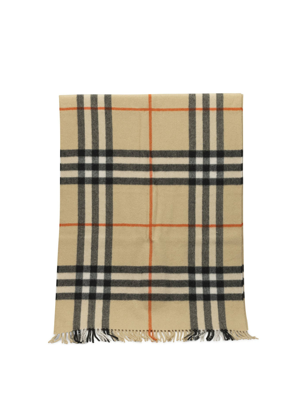 Burberry "Check" Fringed Scarf