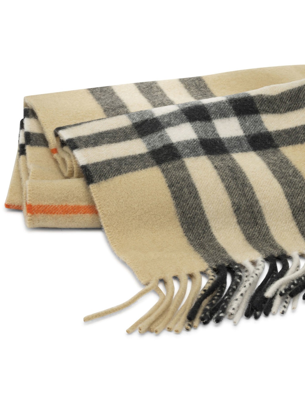 Burberry "Check" Fringed Scarf