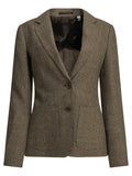 Burberry Wool And Linen Blend Blazer