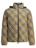 Burberry "Snowdon Check Reversible" Short Down Jacket