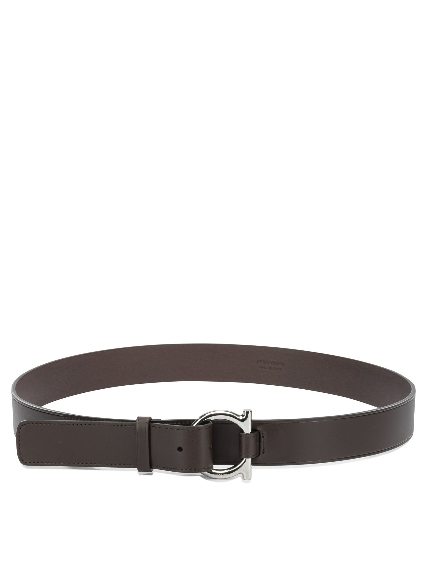 Ferragamo "Gancini" Leather Belt