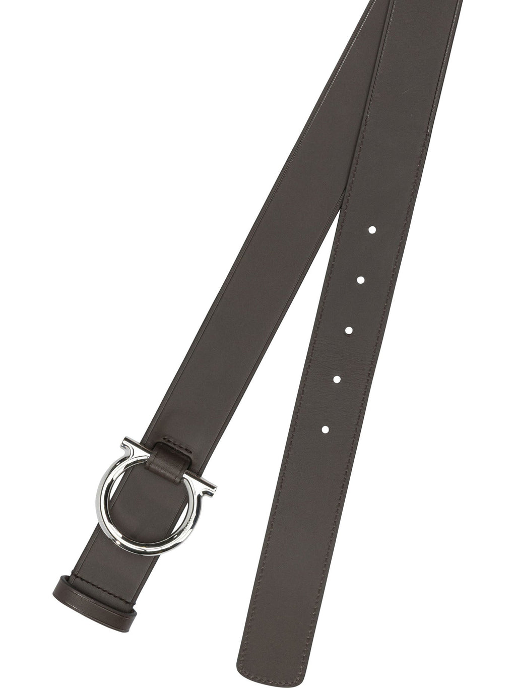 Ferragamo "Gancini" Leather Belt