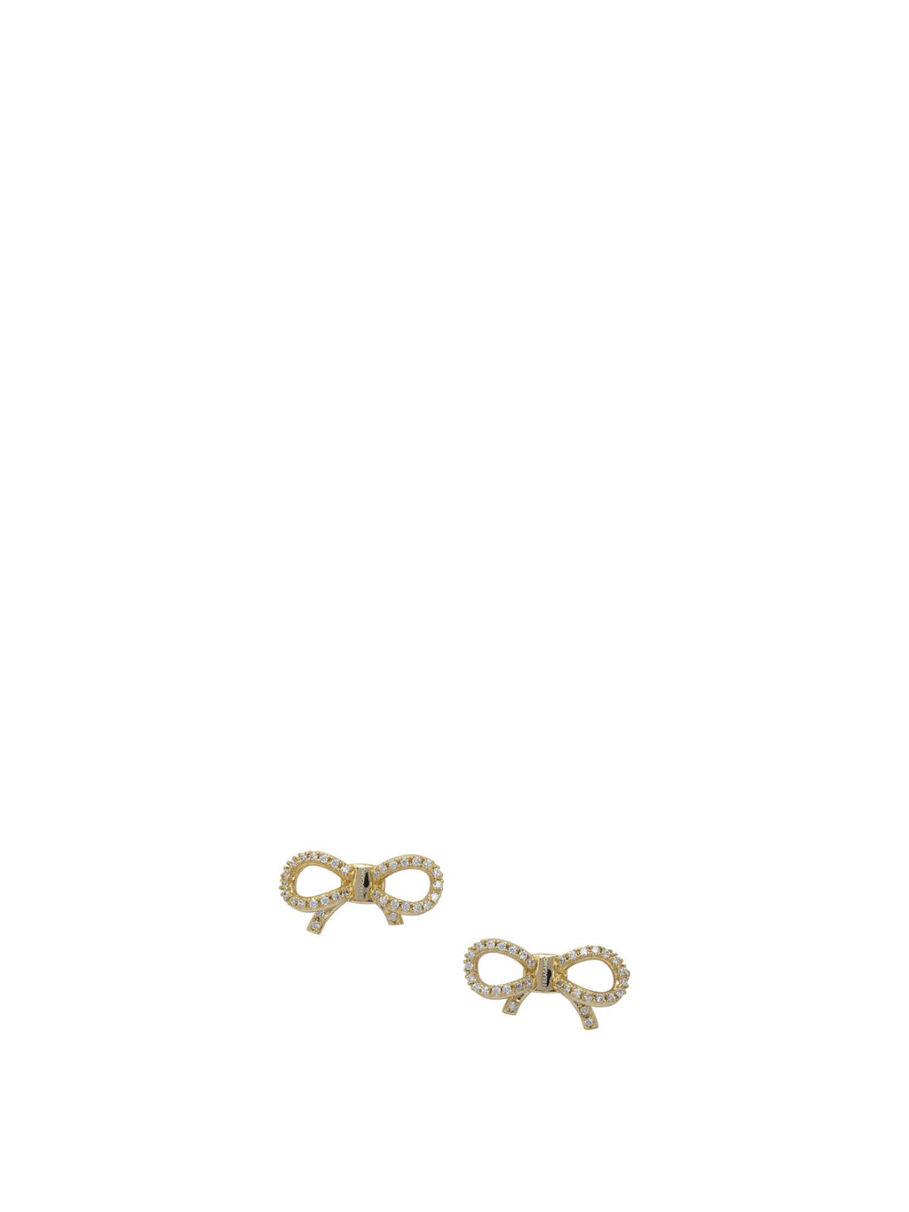Ferragamo Bow Earrings With Rhinestones