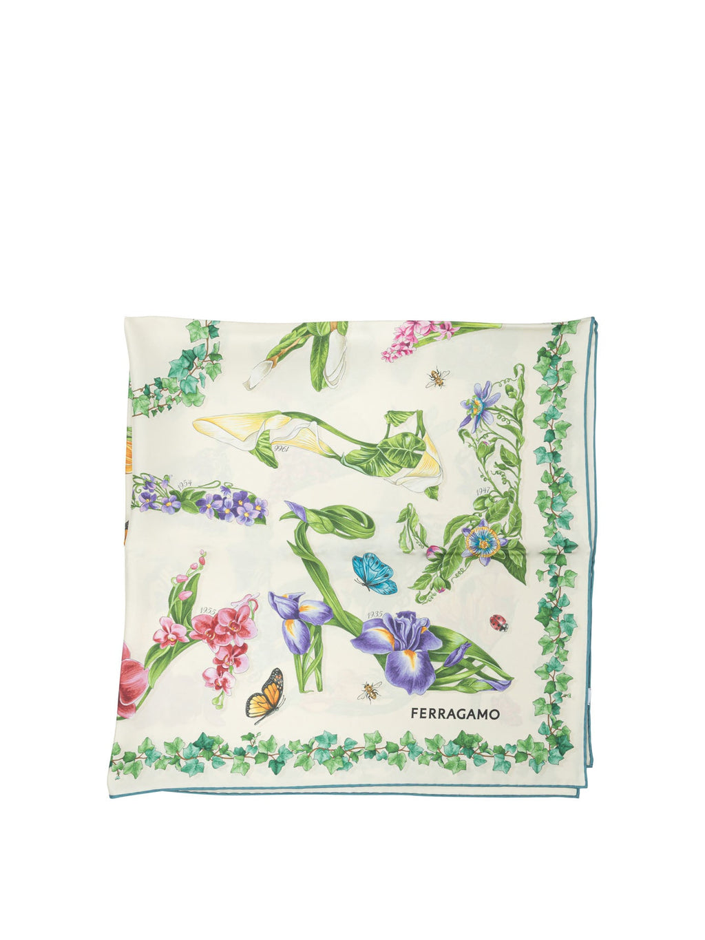 Ferragamo "Eden Shoes" Silk Scarf