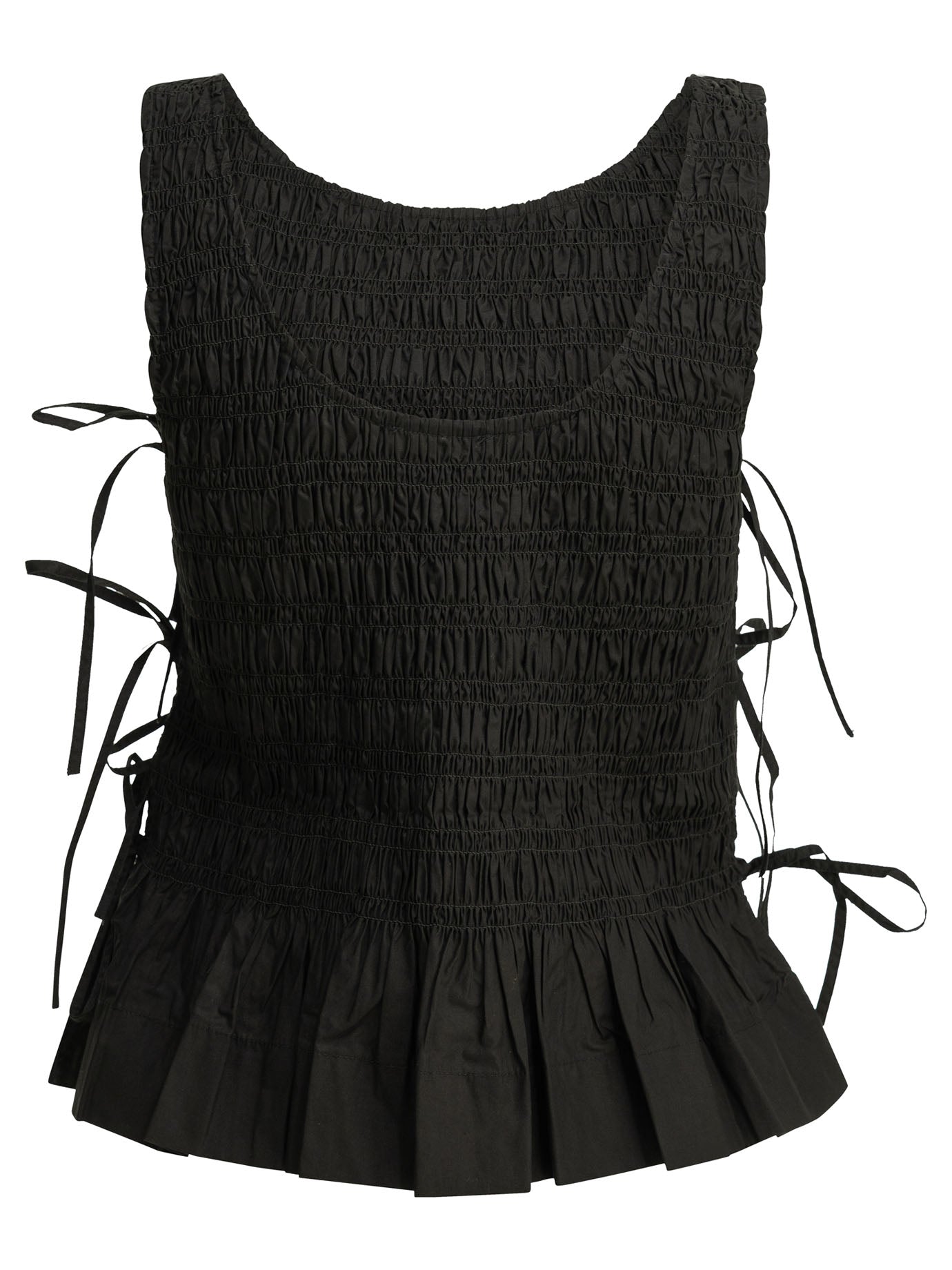 Ganni Casual Pleated Top