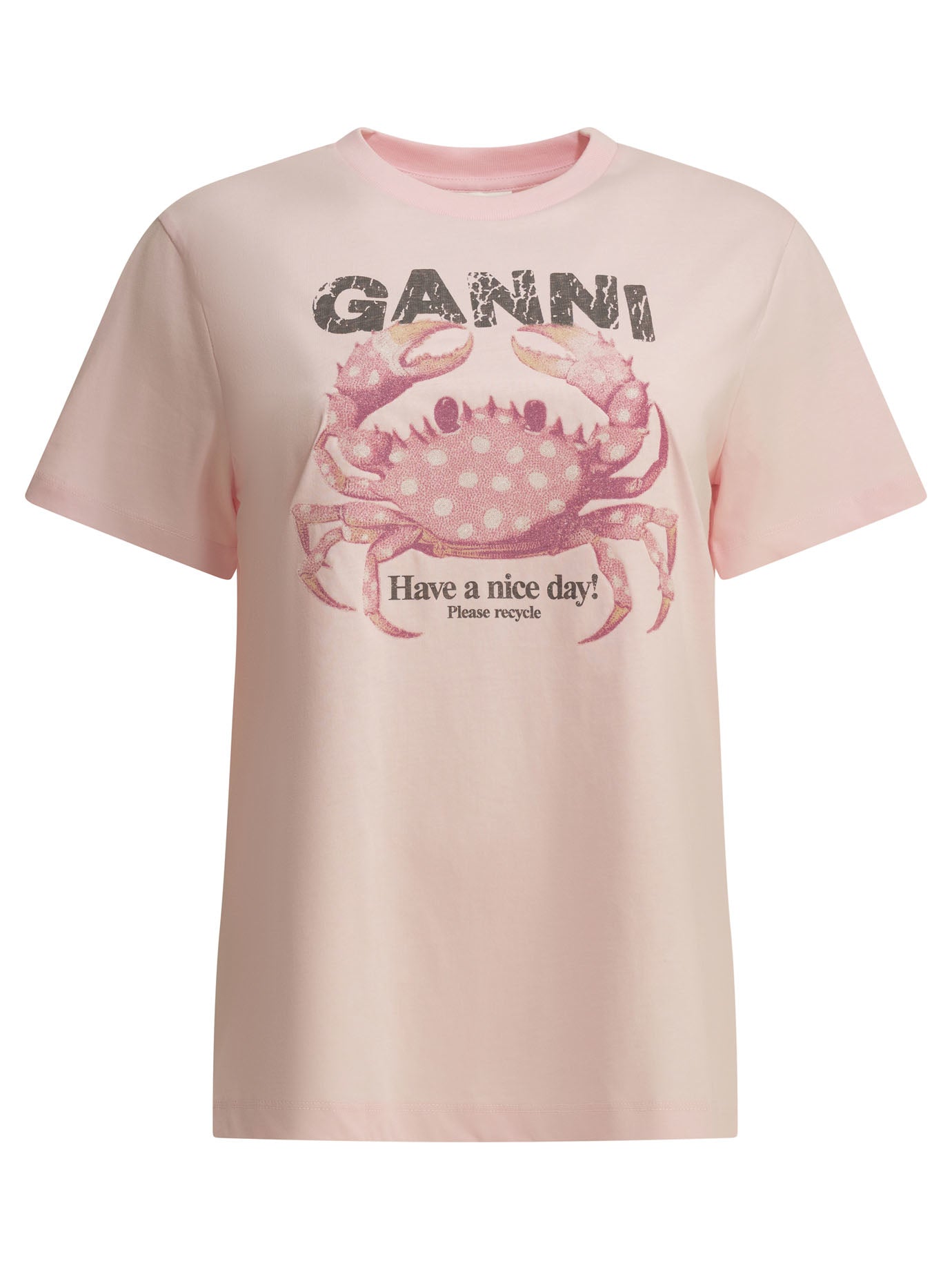 Ganni "Crab" Crewneck T Shirt