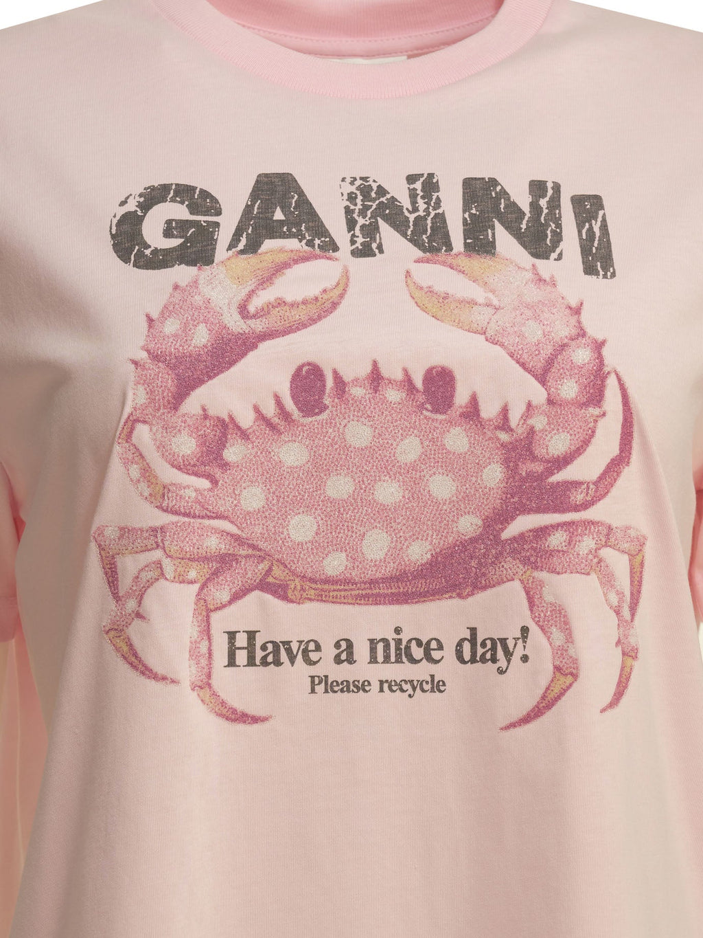 Ganni "Crab" Crewneck T Shirt