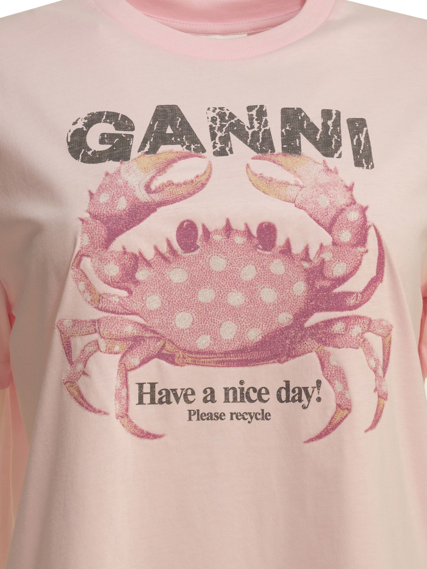 Ganni "Crab" Crewneck T Shirt