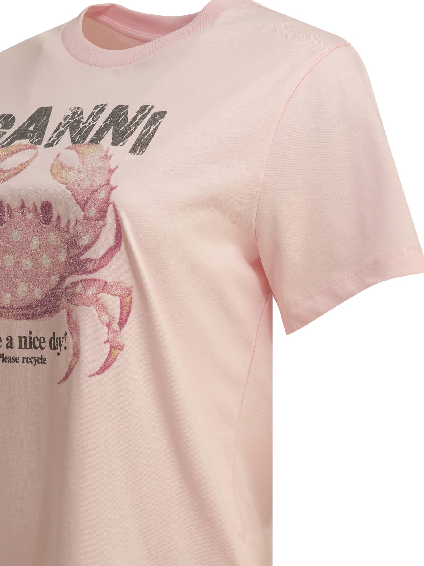 Ganni "Crab" Crewneck T Shirt