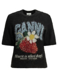 Ganni "Strawberry" Crew Neck Sweater