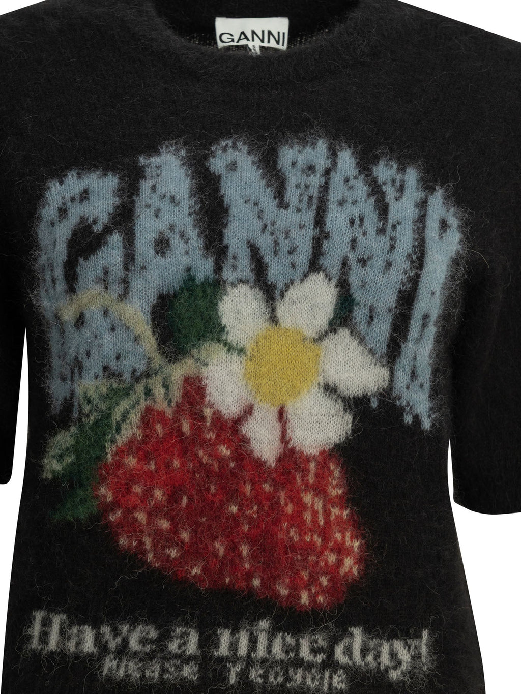 Ganni "Strawberry" Crew Neck Sweater