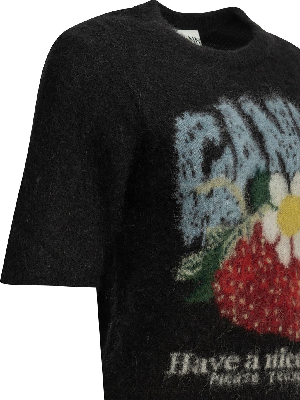 Ganni "Strawberry" Crew Neck Sweater