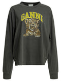 Ganni "Tiger" Crewneck T Shirt