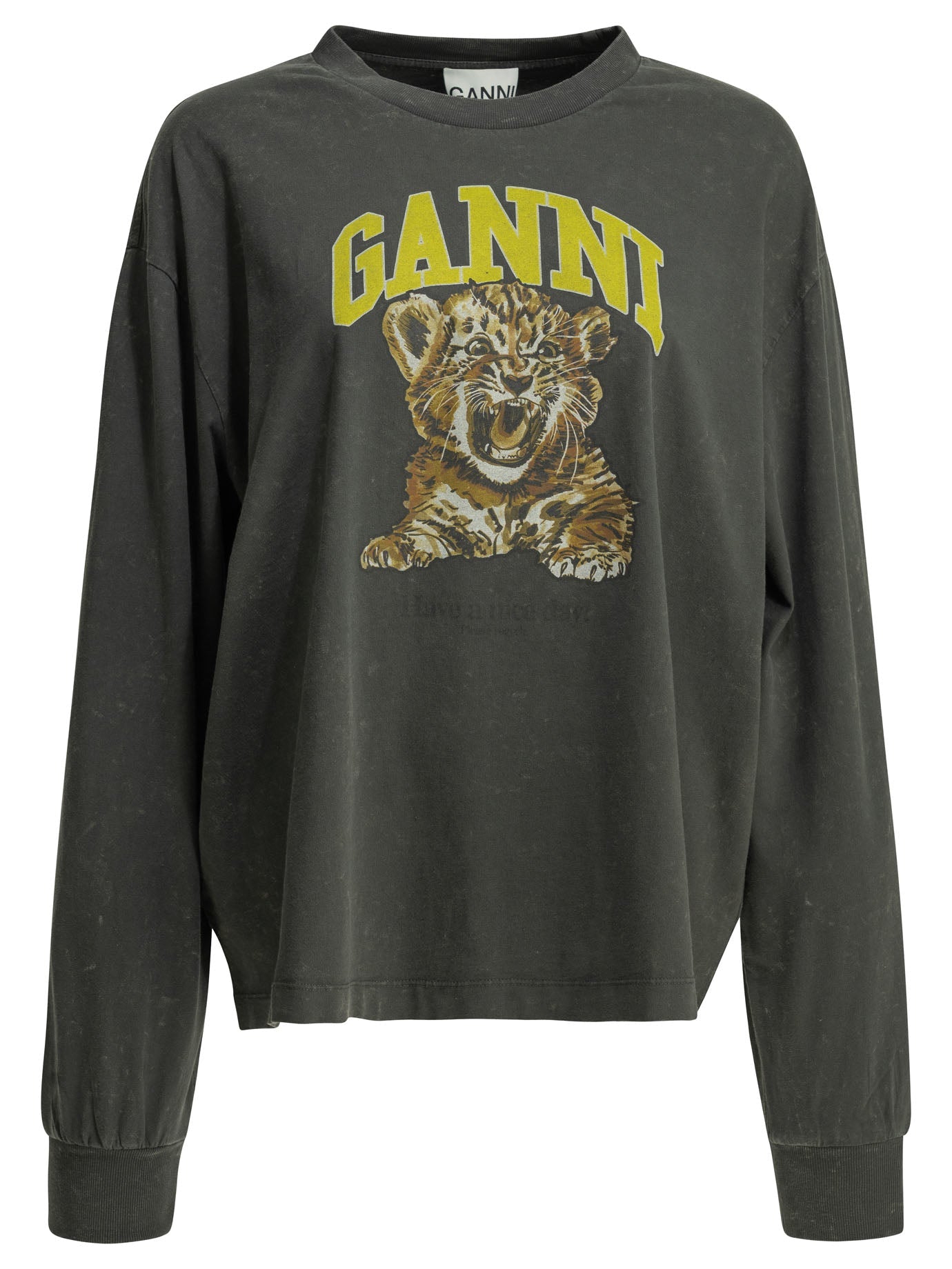 Ganni "Tiger" Crewneck T Shirt