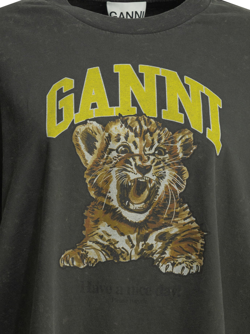 Ganni "Tiger" Crewneck T Shirt