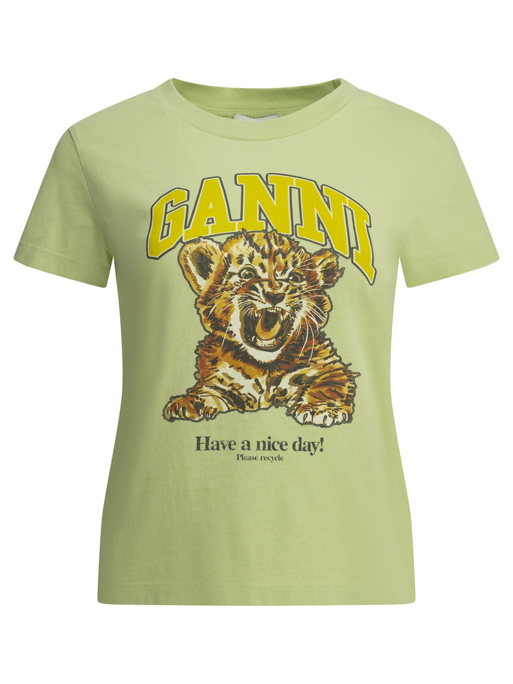 Ganni "Baby Tiger" Crewneck T Shirt