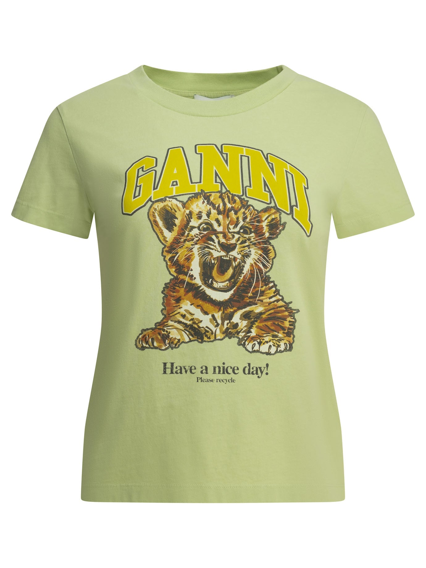 Ganni "Baby Tiger" Crewneck T Shirt
