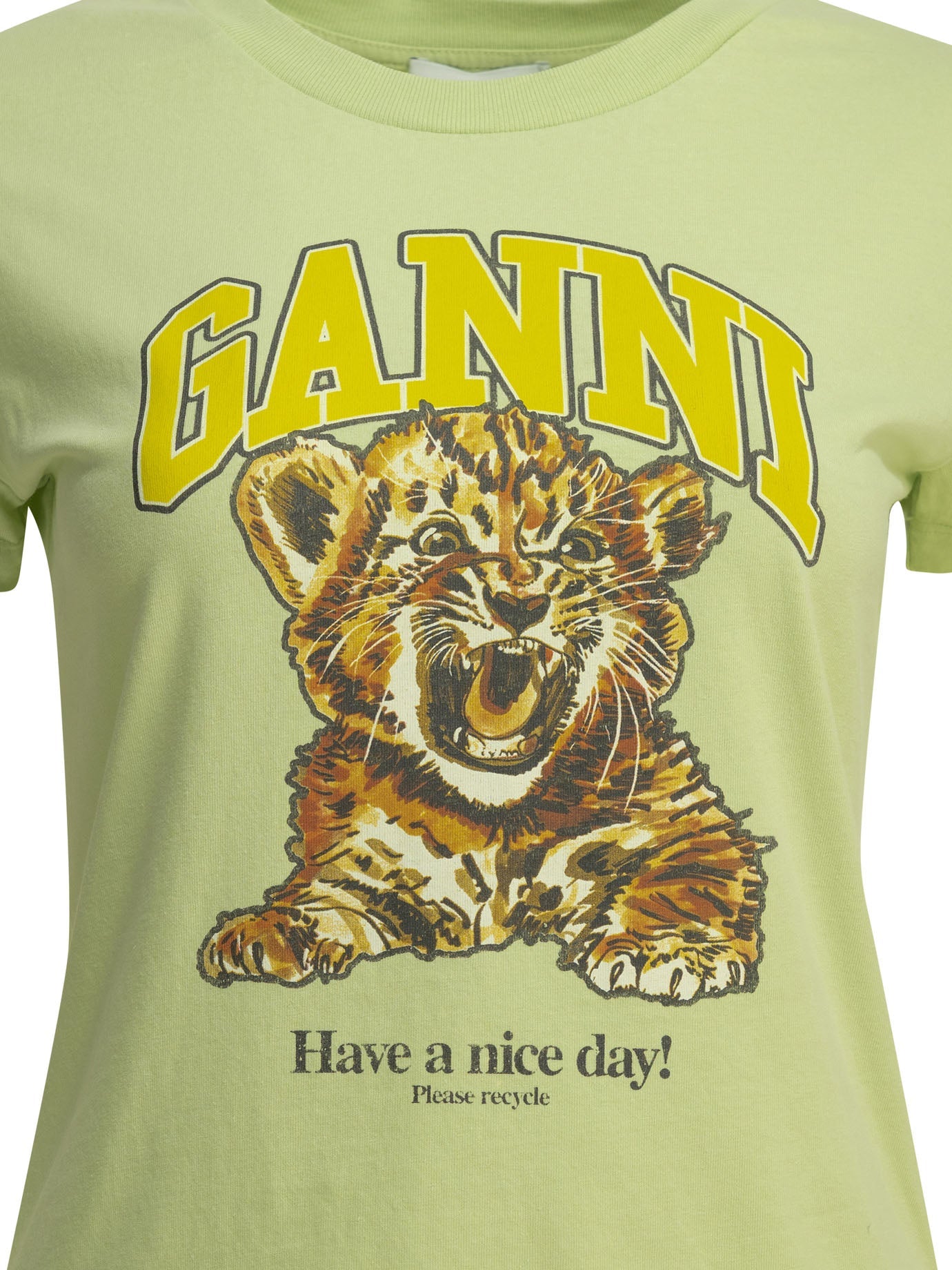 Ganni "Baby Tiger" Crewneck T Shirt