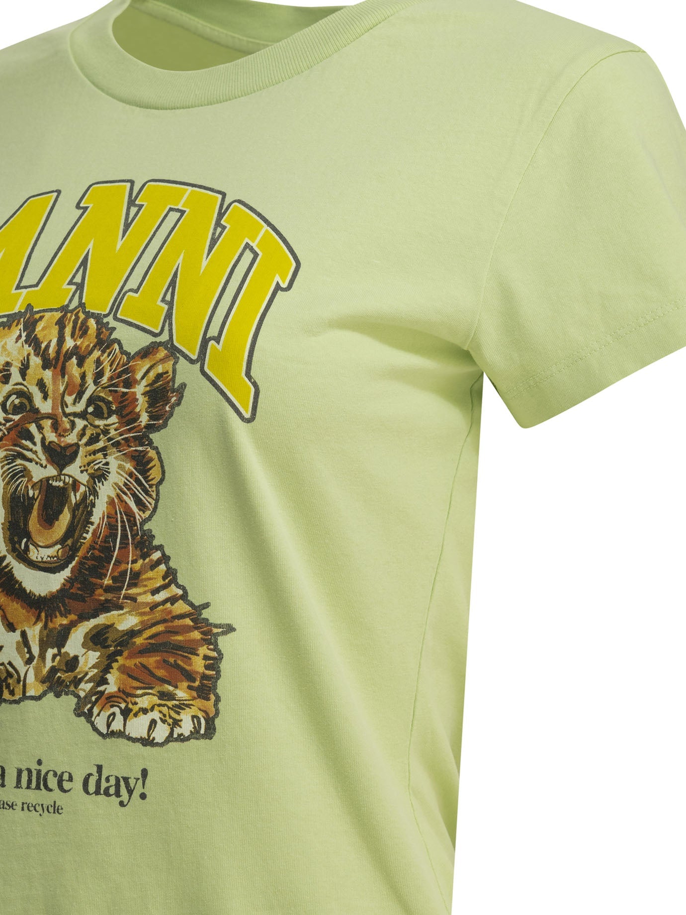 Ganni "Baby Tiger" Crewneck T Shirt