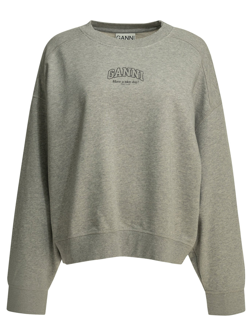 Ganni Crewneck Sweatshirt With Logo