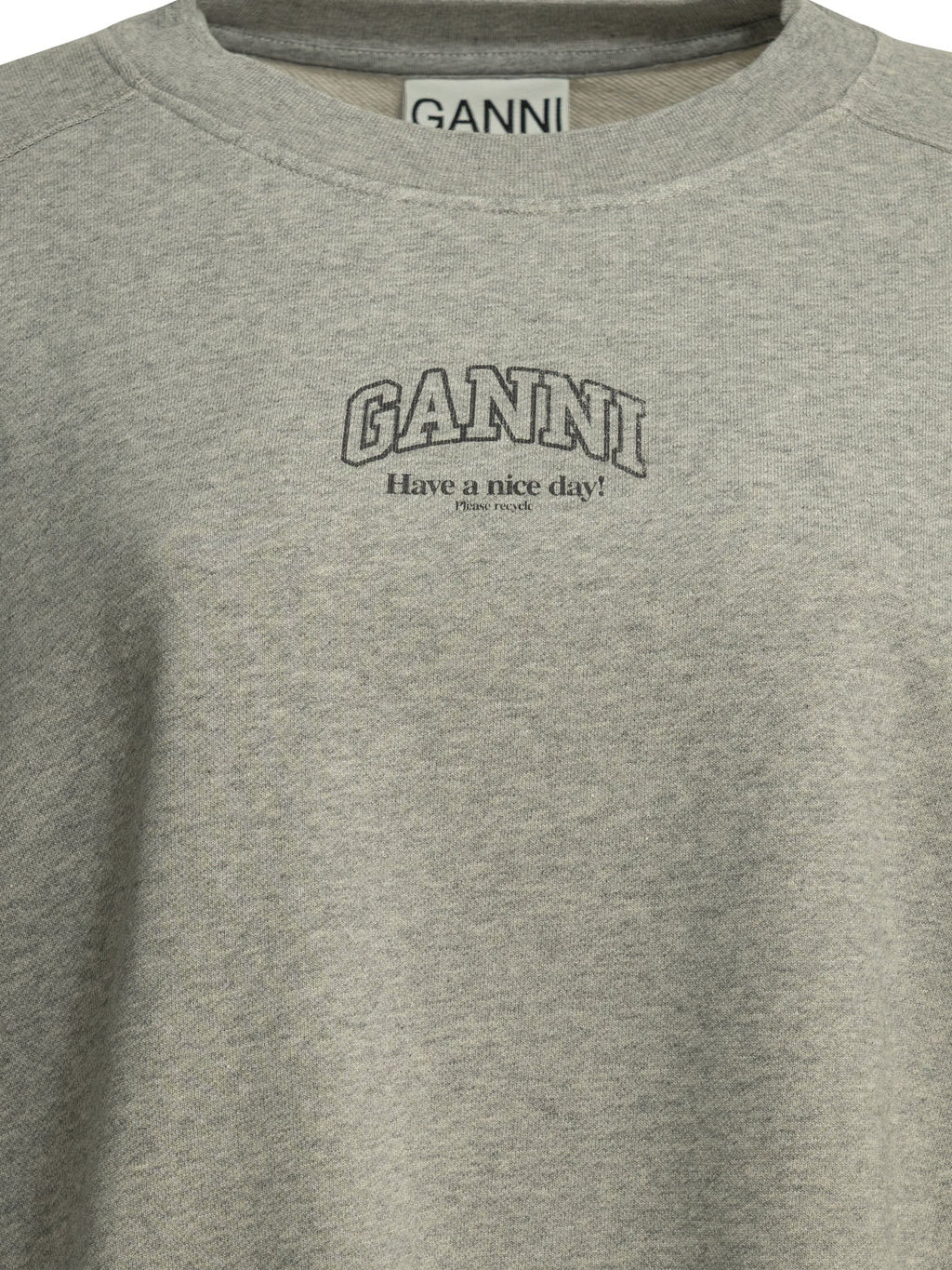Ganni Crewneck Sweatshirt With Logo
