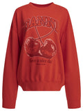Ganni "Cherries" Crewneck Sweatshirt