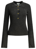 Ganni Logo Polo Sweater