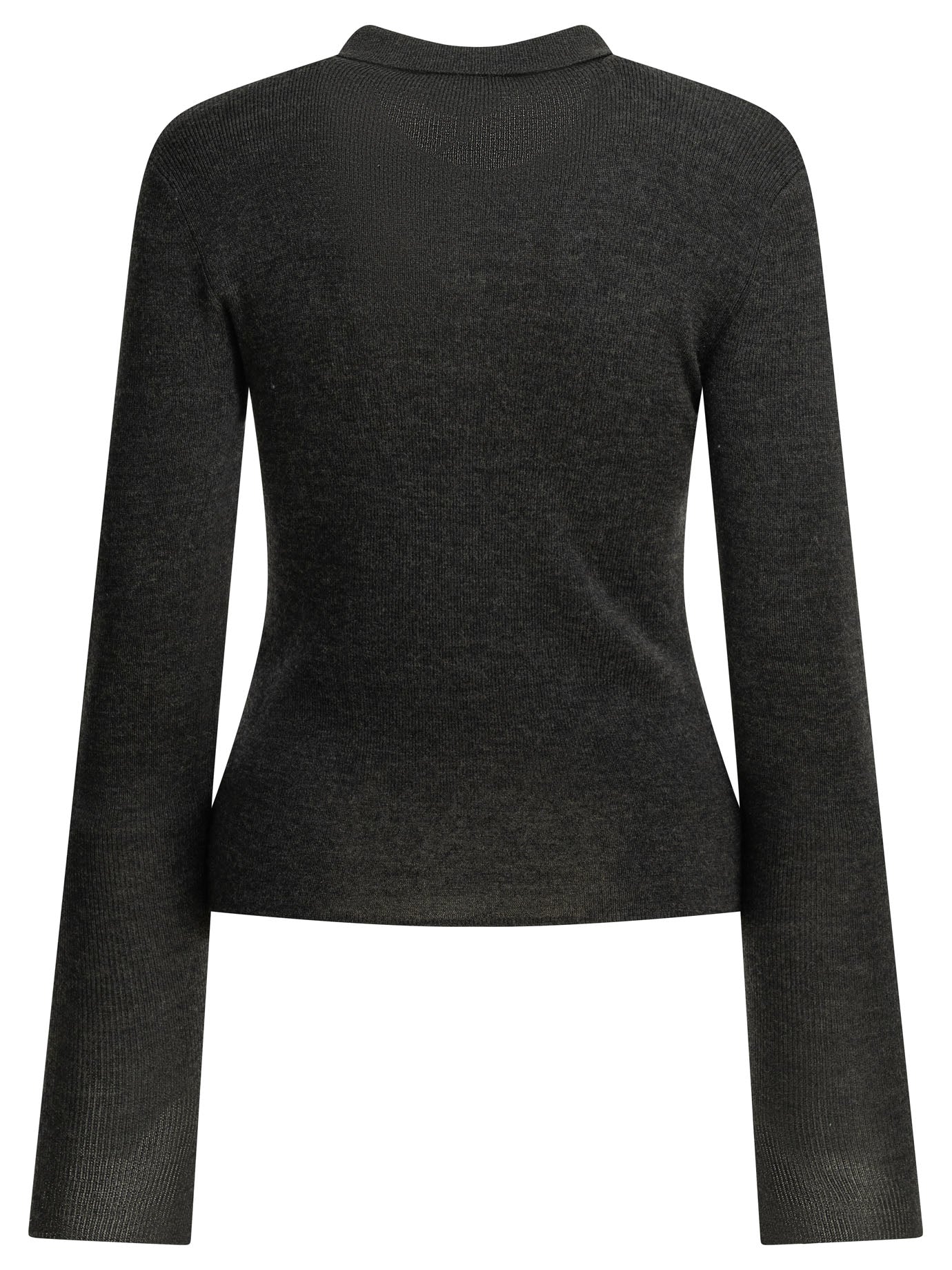 Ganni Logo Polo Sweater