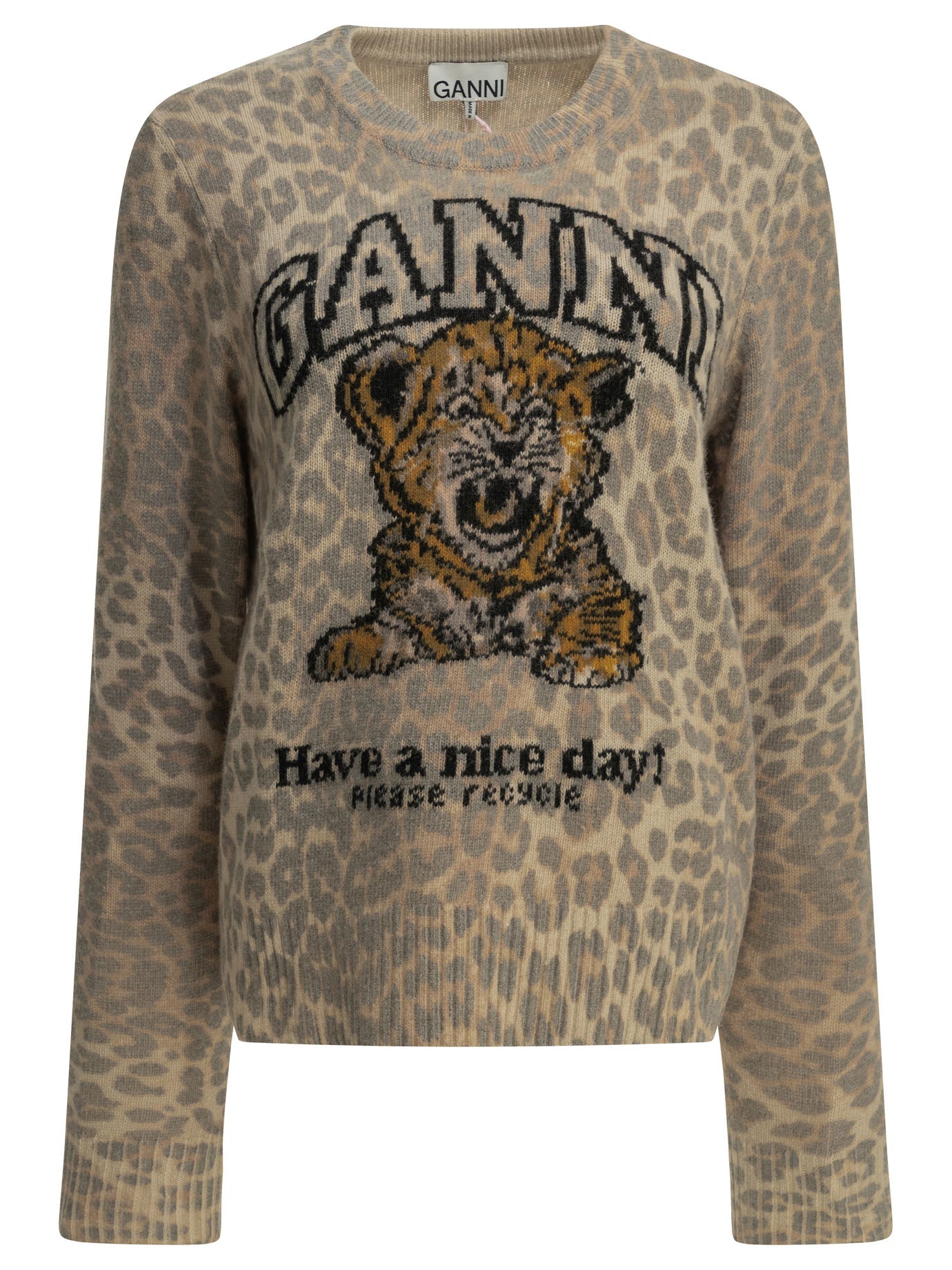 Ganni "Tiger" Crewneck Sweater