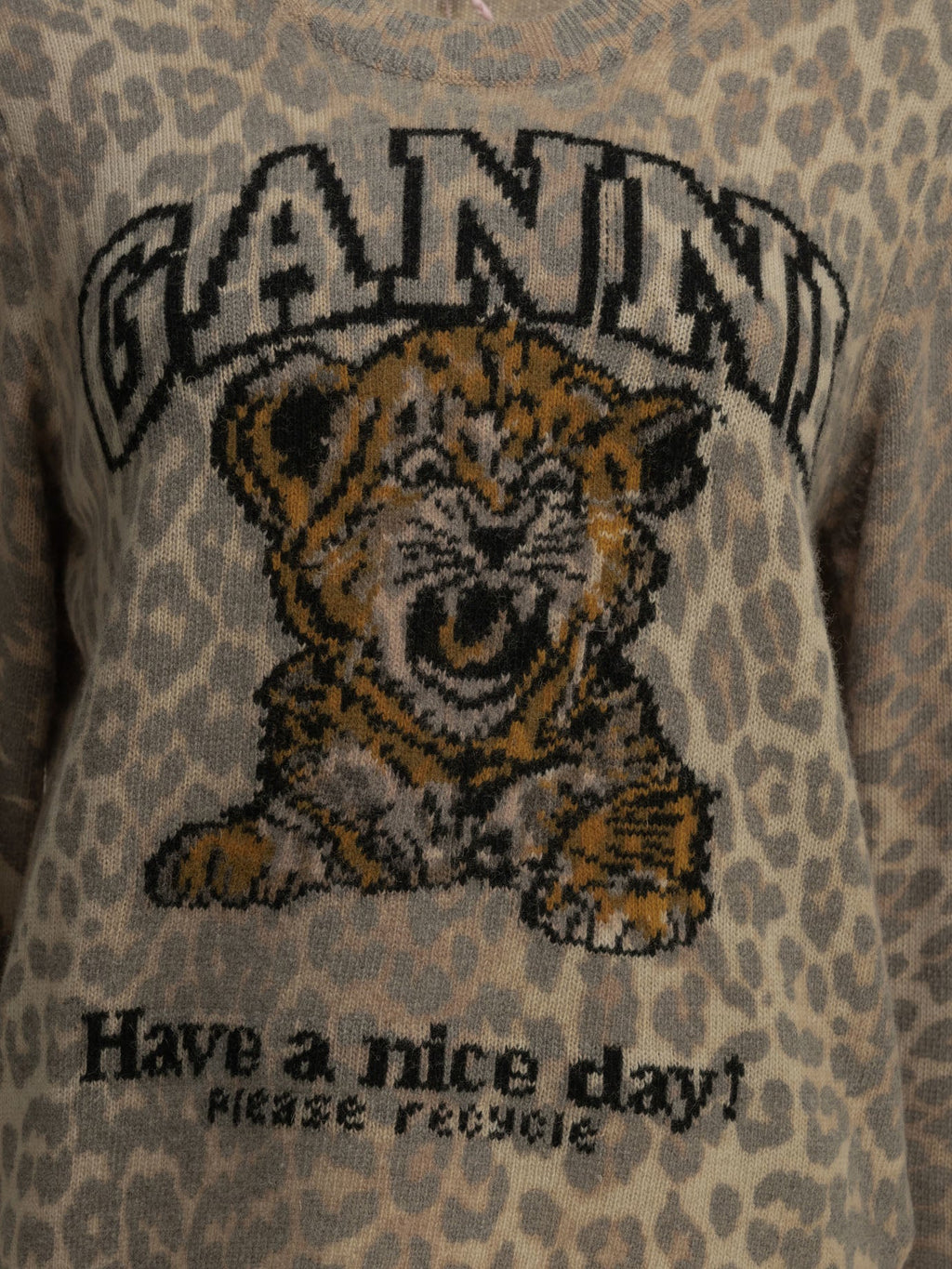 Ganni "Tiger" Crewneck Sweater