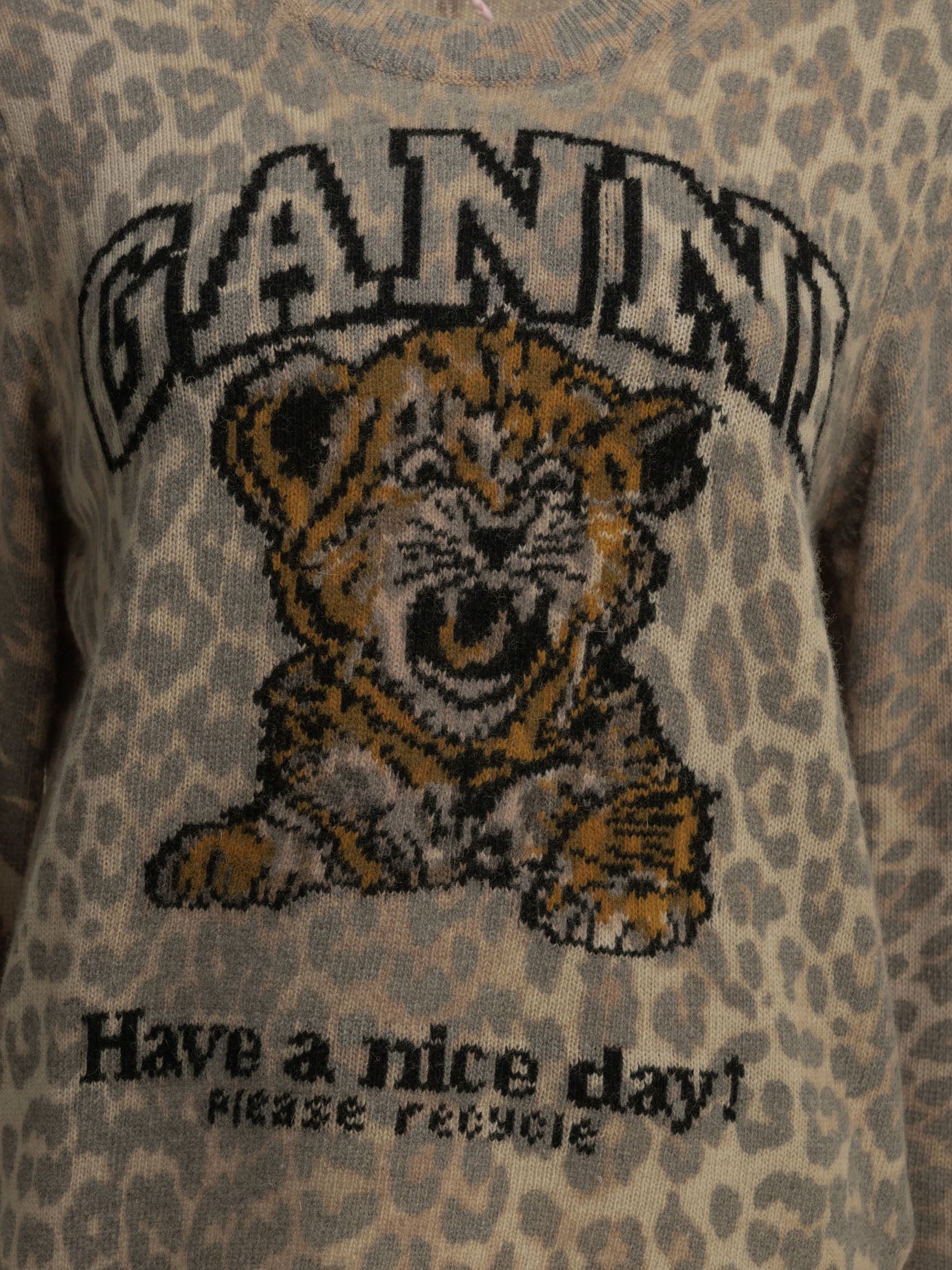 Ganni "Tiger" Crewneck Sweater