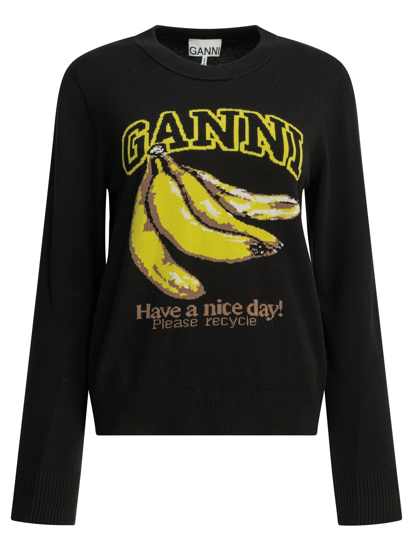 Ganni "Banana" Round Neck Sweater