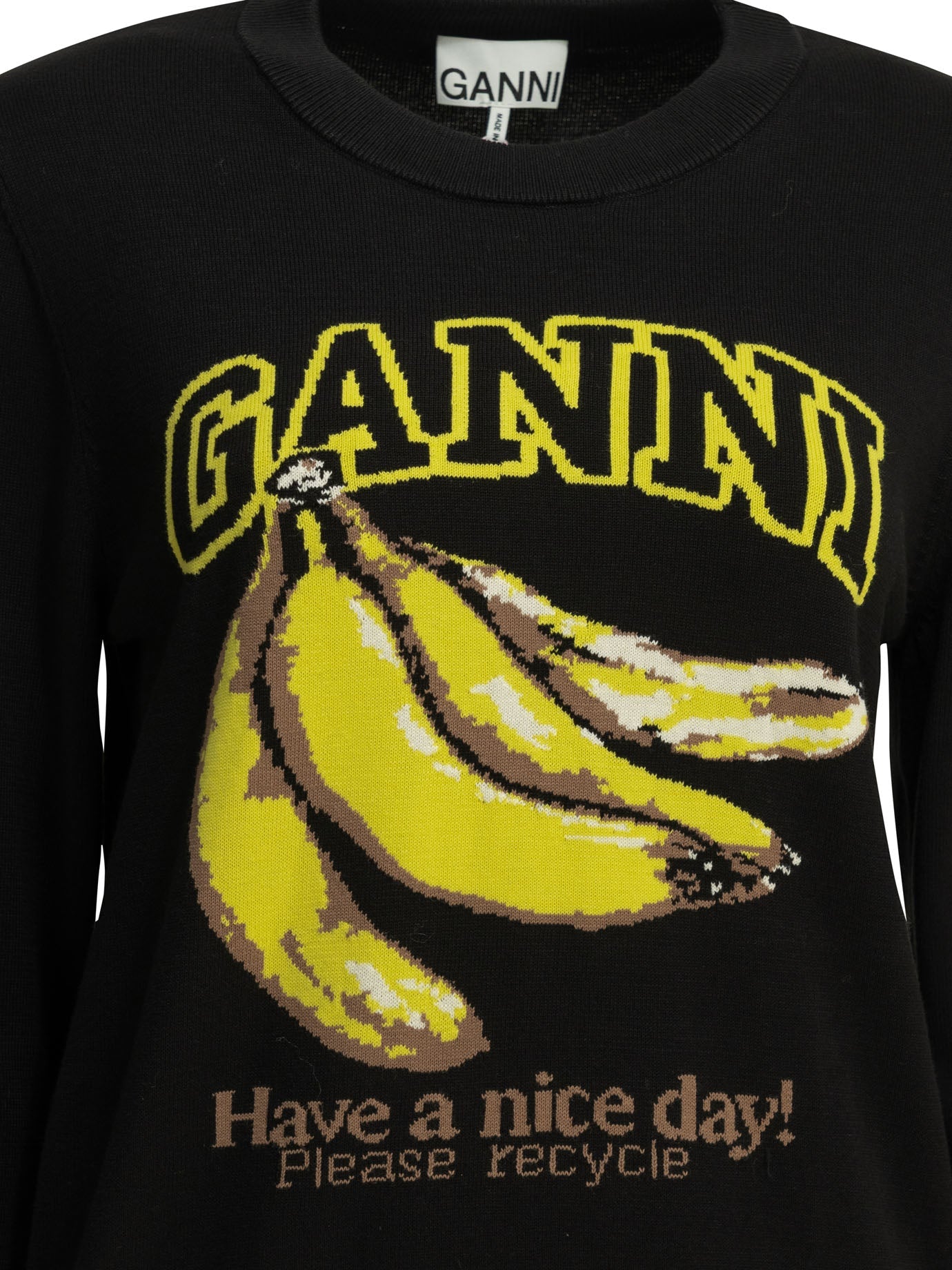 Ganni "Banana" Round Neck Sweater