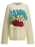 Ganni "Strawberry" Crew Neck Sweater