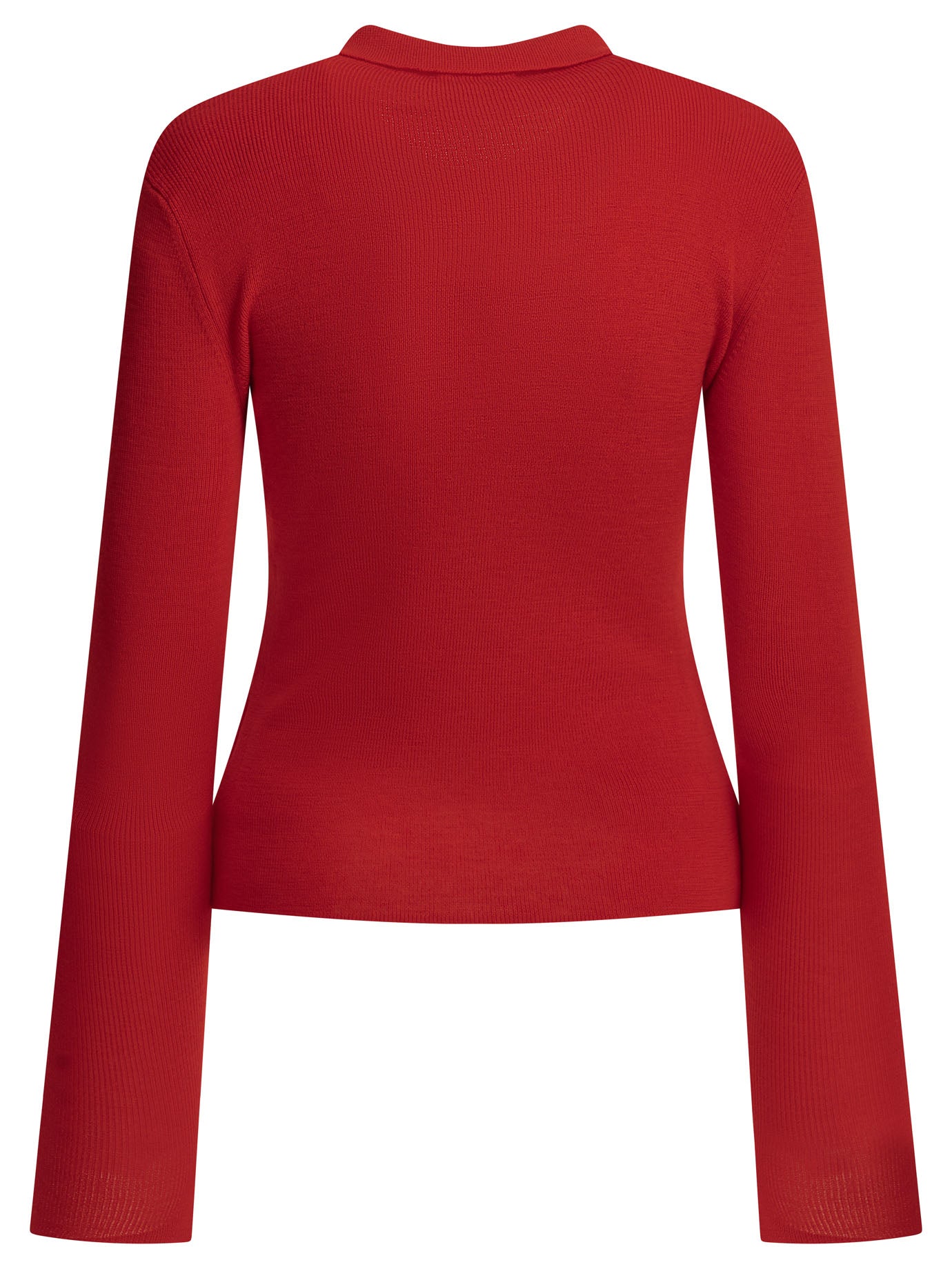 Ganni Merino Wool Polo Sweater
