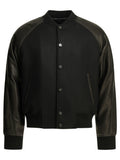 Givenchy Wool Bomber Jacket With Reverse Logo