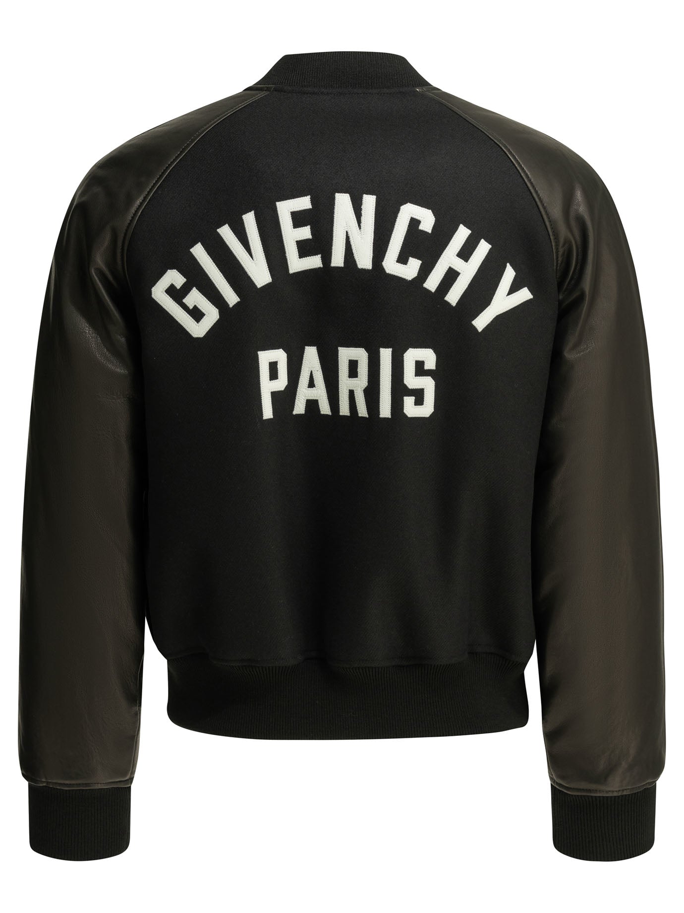 Givenchy Wool Bomber Jacket With Reverse Logo