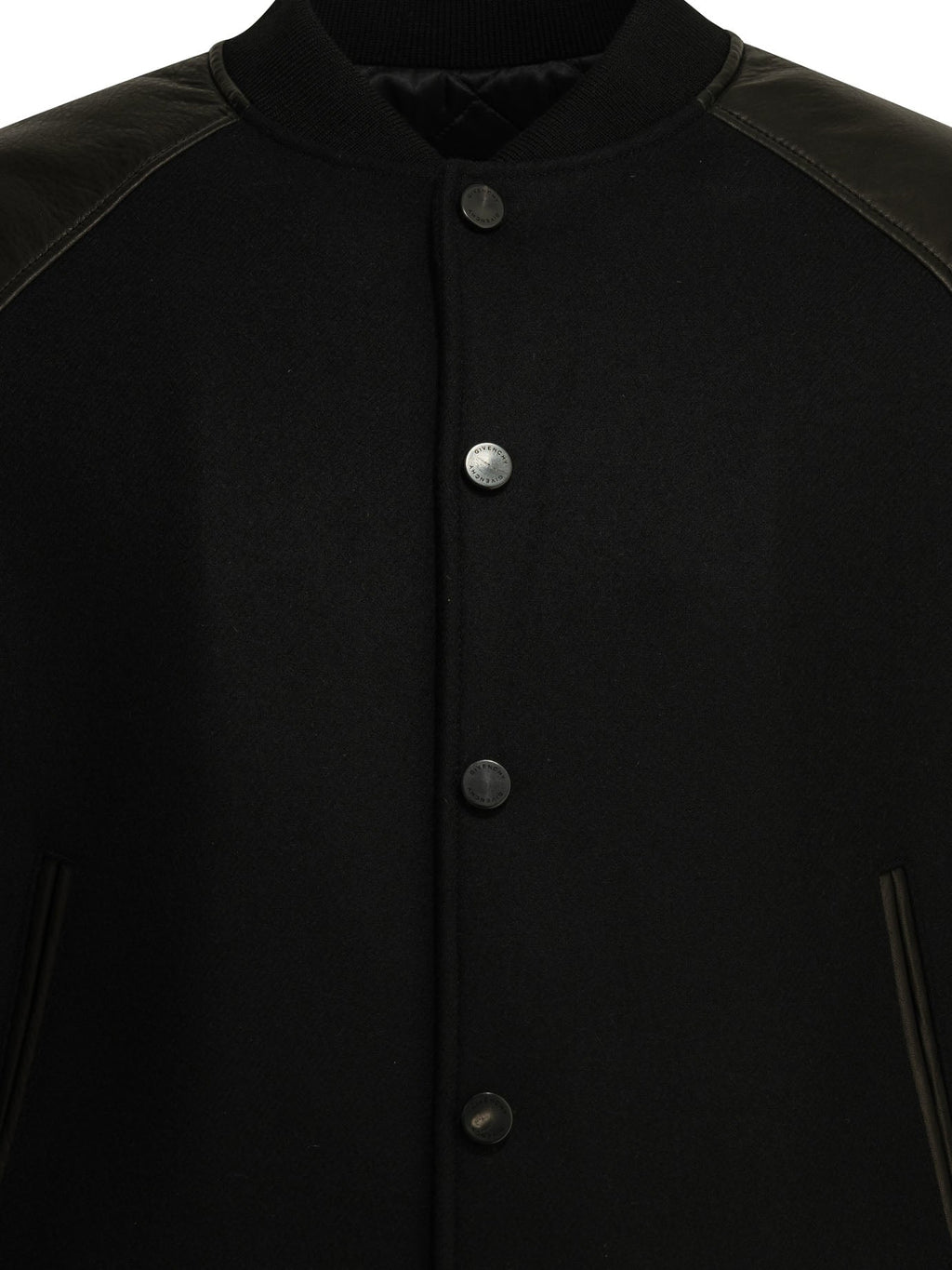 Givenchy Wool Bomber Jacket With Reverse Logo
