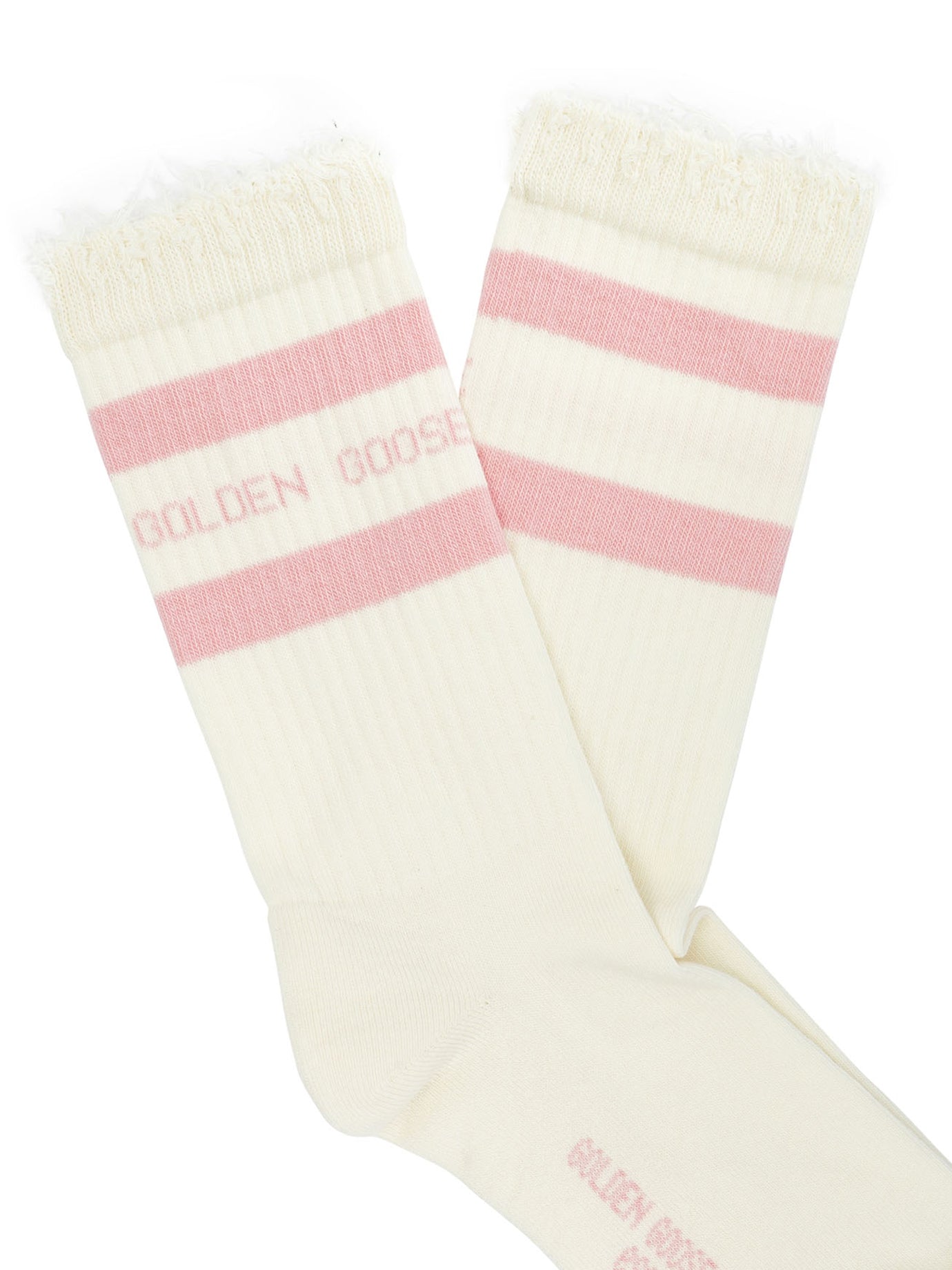 Golden Goose Distressed Sports Socks