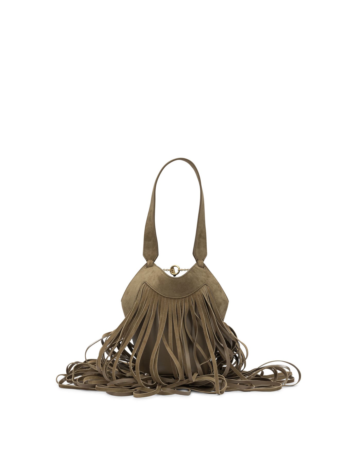 Khaite "Nano Lotus Fringe" Small Shoulder Bag