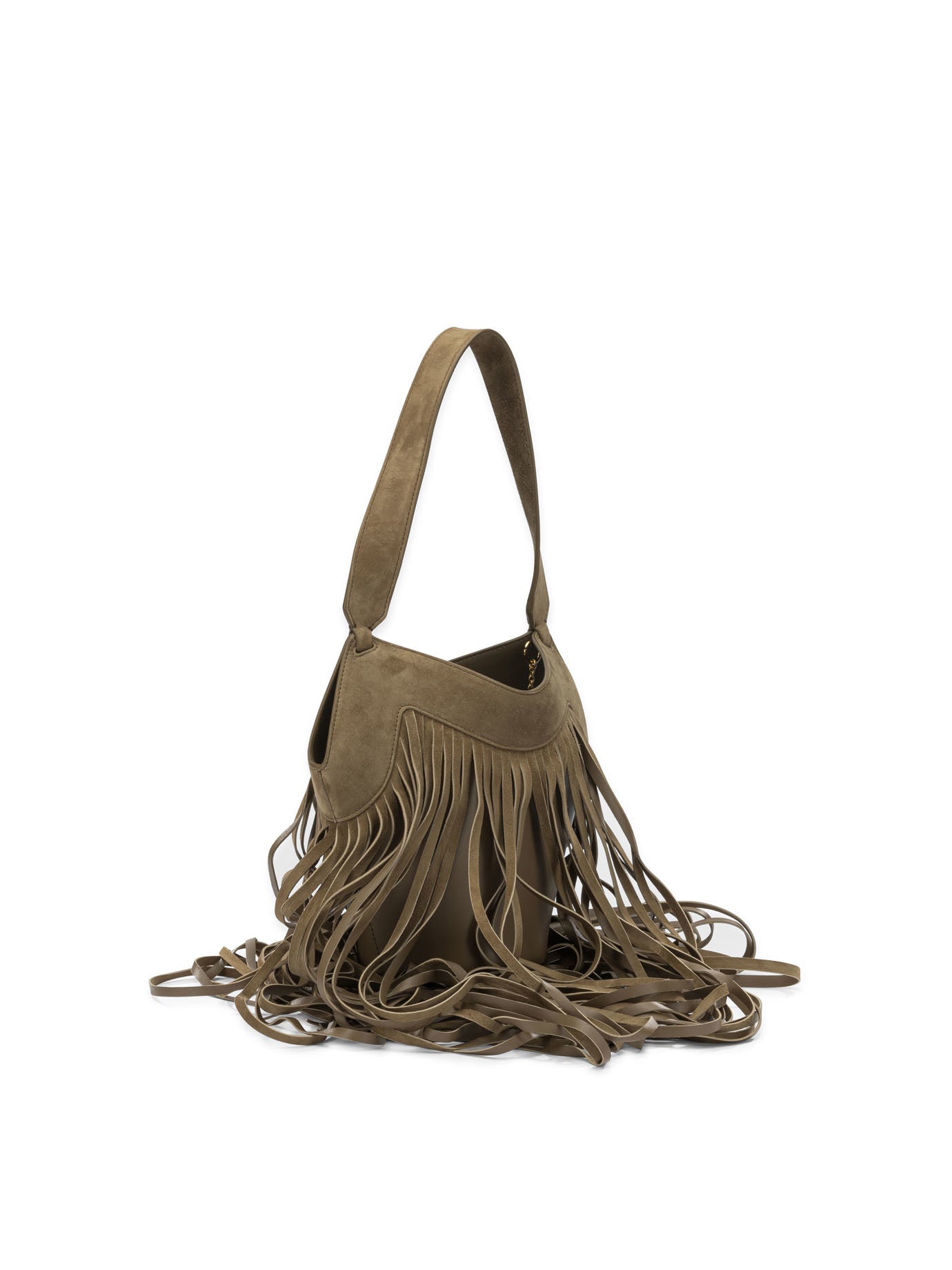 Khaite "Nano Lotus Fringe" Small Shoulder Bag