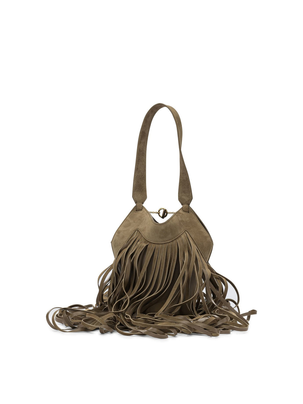 Khaite "Nano Lotus Fringe" Small Shoulder Bag