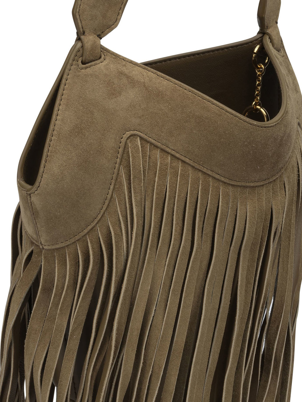 Khaite "Nano Lotus Fringe" Small Shoulder Bag