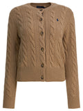 Polo Ralph Lauren Wool And Cashmere Cardigan With Logo