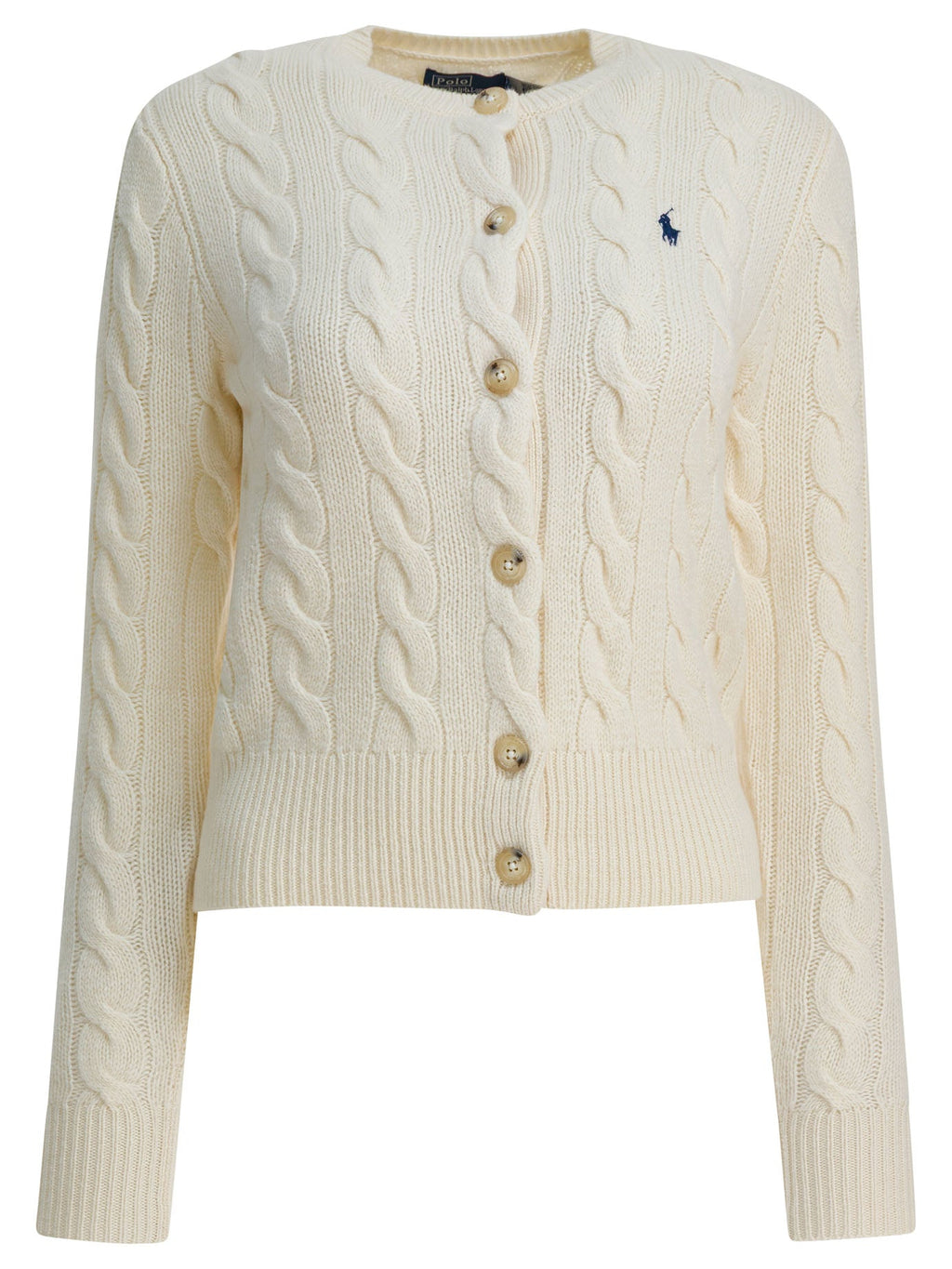 Polo Ralph Lauren Wool And Cashmere Cardigan With Logo