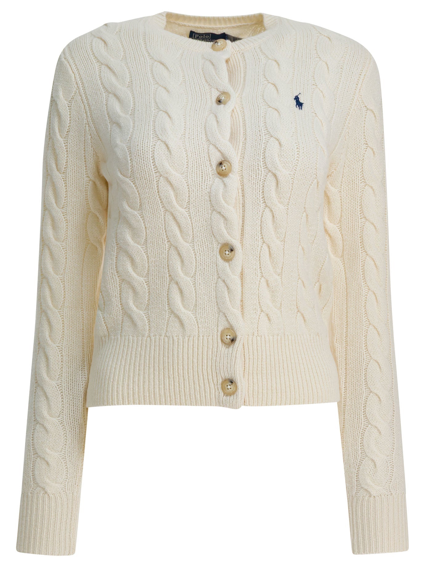 Polo Ralph Lauren Wool And Cashmere Cardigan With Logo