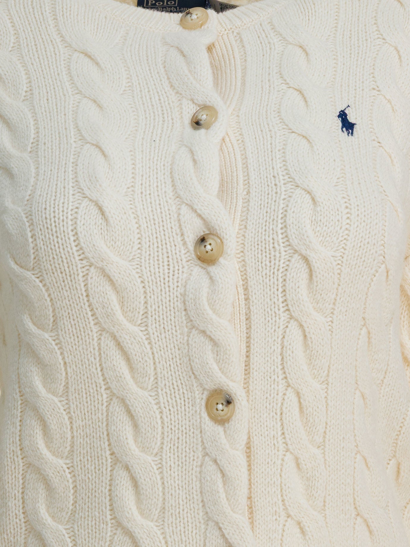 Polo Ralph Lauren Wool And Cashmere Cardigan With Logo