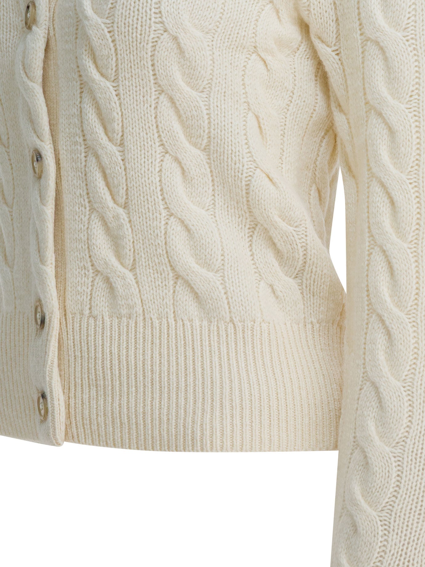 Polo Ralph Lauren Wool And Cashmere Cardigan With Logo