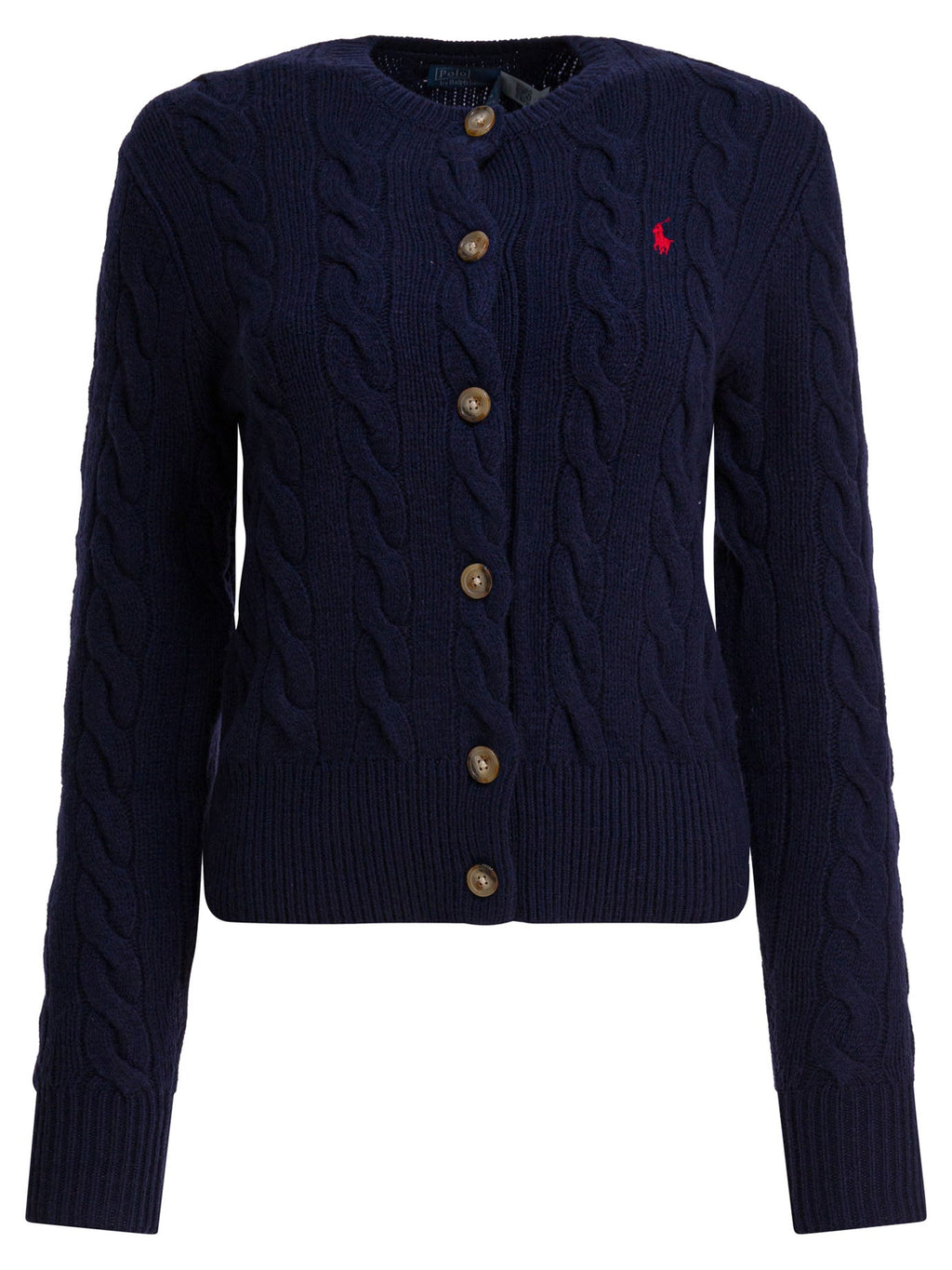 Polo Ralph Lauren Wool And Cashmere Cardigan With Logo
